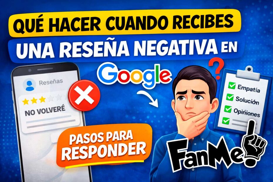 qué hacer cuando recibes una reseña negativa en Google